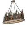 Meyda 48" Long Tall Pines Oblong Inverted Pendant - 246791