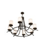 Meyda 48" Wide Octavia 8 Light Chandelier - 247296