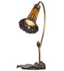 Meyda 16" High Stained Glass Pond Lily Accent Lamp - 251552