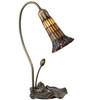 Meyda 16" High Stained Glass Pond Lily Accent Lamp - 251566