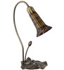 Meyda 16" High Stained Glass Pond Lily Accent Lamp - 251566