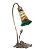 Meyda 16" High Stained Glass Pond Lily Accent Lamp - 251567