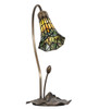Meyda 16" High Stained Glass Pond Lily Accent Lamp - 251568