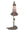 Meyda 16" High Stained Glass Pond Lily Accent Lamp - 251570