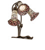 Meyda 16" High Stained Glass Pond Lily 3 Light Accent Lamp - 251690