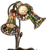 Meyda 16" High Stained Glass Pond Lily 3 Light Accent Lamp - 251692