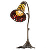 Meyda 15" High Stained Glass Pond Lily Accent Lamp - 251849