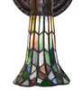 Meyda 5.5" Wide Stained Glass Pond Lily Wall Sconce - 251873