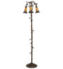 Meyda 58" High Stained Glass Pond Lily 3 Light Floor Lamp - 255135