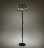 Meyda 58" High Stained Glass Pond Lily 3 Light Floor Lamp - 255136