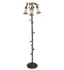 Meyda 58" High Stained Glass Pond Lily 3 Light Floor Lamp - 255139