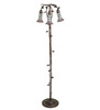 Meyda 58" High Stained Glass Pond Lily 3 Light Floor Lamp - 255139