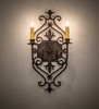 Meyda 11" Wide Louisa 2 Light Wall Sconce - 255155