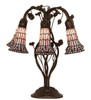 Meyda 19" High Stained Glass Pond Lily 6 Light Table Lamp - 255818