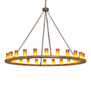 Meyda 72" Wide Loxley 24 Light Chandelier - 256242