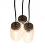 Meyda 9" Wide Mason Jar 3 Light Pendant - 257346