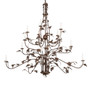 Meyda 72" Wide Oak Leaf 15 Light Chandelier - 258908