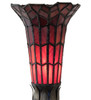 Meyda 15" High Stained Glass Pond Lily Nouveau Lady Accent Lamp - 259398