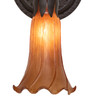 Meyda 5.5" Wide Amber Tiffany Pond Lily Wall Sconce - 260474