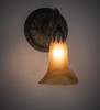 Meyda 5.5" Wide Amber Tiffany Pond Lily Wall Sconce - 260482