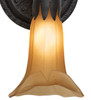 Meyda 5.5" Wide Amber Tiffany Pond Lily Wall Sconce - 260482