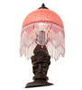 Meyda 17" High Roussillon Cherub With Lantern Mini Lamp - 260705