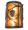 Meyda 10" Wide Whispering Pines Center Wall Sconce - 261022