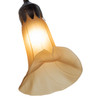 Meyda 19" Wide Amber Tiffany Pond Lily 4 Light Fan Light - 261511