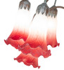 Meyda 61" High Pink/white Tiffany Pond Lily 12 Light Floor Lamp - 262113