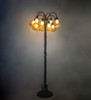 Meyda 61" High Amber Tiffany Pond Lily 12 Light Floor Lamp - 262122