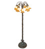 Meyda 61" High Amber Tiffany Pond Lily 12 Light Floor Lamp - 262122