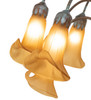 Meyda 61" High Amber Tiffany Pond Lily 12 Light Floor Lamp - 262122