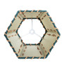 Meyda 7" Wide Faux Leather & Rawhide Hexagon Shade - 263425