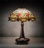 Meyda 31" High Tiffany Hanginghead Dragonfly Table Lamp - 31664