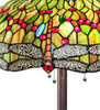Meyda 62" High Tiffany Hanginghead Dragonfly Floor Lamp - 36501