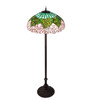 Meyda 62" High Tiffany Cabbage Rose Floor Lamp - 37706