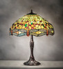Meyda 26" High Tiffany Hanginghead Dragonfly Table Lamp - 47960