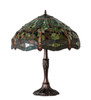 Meyda 26" High Tiffany Hanginghead Dragonfly Table Lamp - 47960