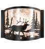 Meyda 12" Wide Elk At Lake Wall Sconce - 66271