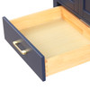 24" Freestanding Bathroom Vanity With Countertop, Undermount Sink & Mirror - Navy Blue - 026 24 25 CT M