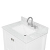 30" Freestanding Bathroom Vanity With Countertop, Undermount Sink & Mirror - Matte White - 026 30 01 CT M