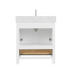 30" Freestanding Bathroom Vanity With Countertop, Undermount Sink & Mirror - Matte White - 026 30 01 CT M