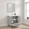 30" Freestanding Bathroom Vanity With Countertop & Undermount Sink - Metal Grey - 026 30 15 CT
