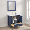 30" Freestanding Bathroom Vanity With Countertop & Undermount Sink - Navy Blue - 026 30 25 CT