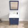 30" Freestanding Bathroom Vanity With Countertop & Undermount Sink - Navy Blue - 026 30 25 CT