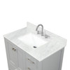 36" Freestanding Bathroom Vanity With Countertop, Undermount Sink & Mirror - Metal Grey - 026 36 15 CT M