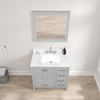 36" Freestanding Bathroom Vanity With Countertop & Undermount Sink - Metal Grey - 026 36 15 CT