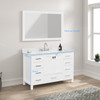 48" Freestanding Bathroom Vanity With Countertop & Undermount Sink - Matte White - 026 48 01 CT