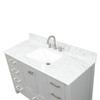 48" Freestanding Bathroom Vanity With Countertop, Undermount Sink & Mirror - Metal Grey - 026 48 15 CT M