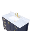 48" Freestanding Bathroom Vanity With Countertop & Undermount Sink - Navy Blue - 026 48 25 CT